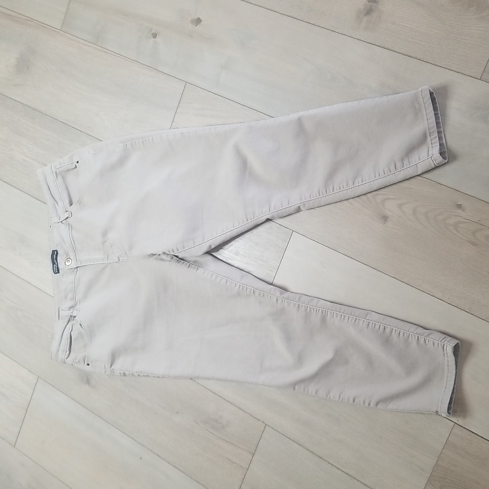 Miss poured in blue womens khaki 5 pocket ankle jean